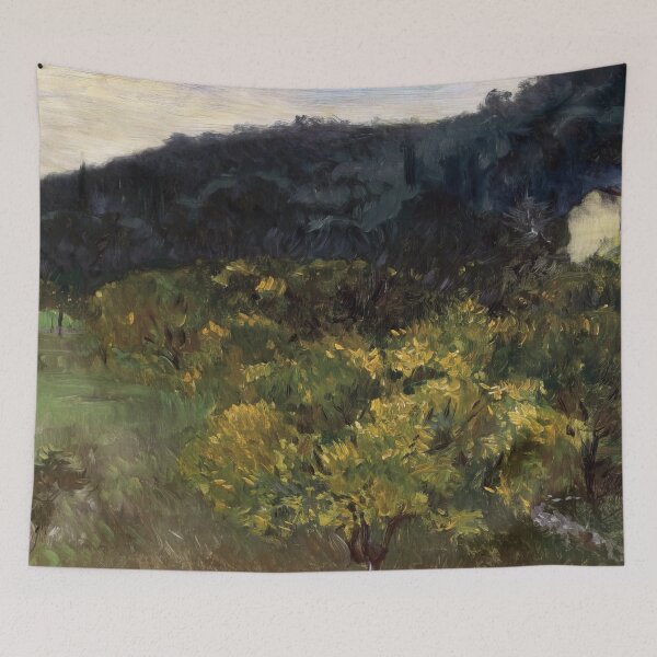 Item preview, John Singer Sargent Landscape Near Grasse - Fine Art French Landscape Exhibition Poster designed and sold by lanaverera.