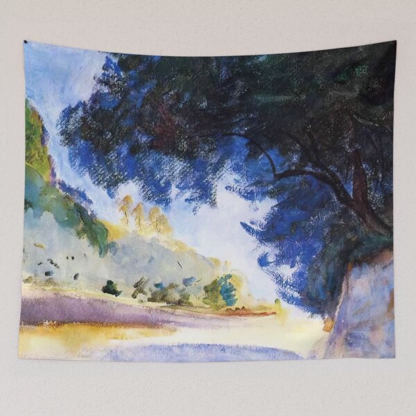 Item preview, John Singer Sargent Landscape, Olive Trees, Corfu - Classic Botanical Mediterranean Wall Art Poster designed and sold by lanaverera.