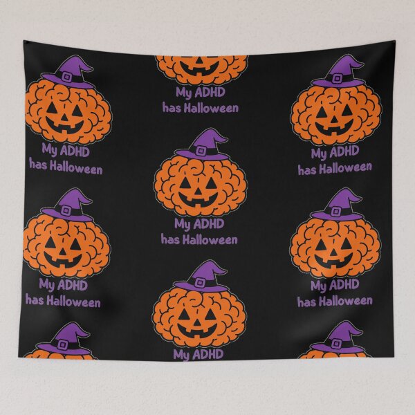 Item preview, My ADHD has Halloween Funny ADHD Halloween Pumpkin designed and sold by T-version.