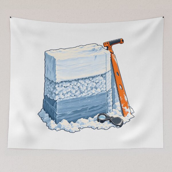 Item preview, Análisis de capas de nieve alpina designed and sold by Philippa Shop.