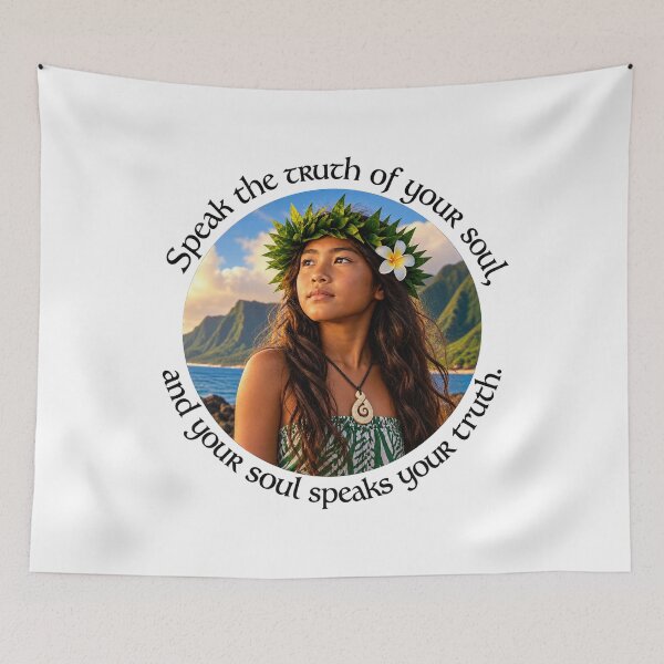 Item preview, Samoa Truth Chiasmus Proverb - Speak the truth of your soul | Island Wisdom Art designed and sold by ShakaLife.org.