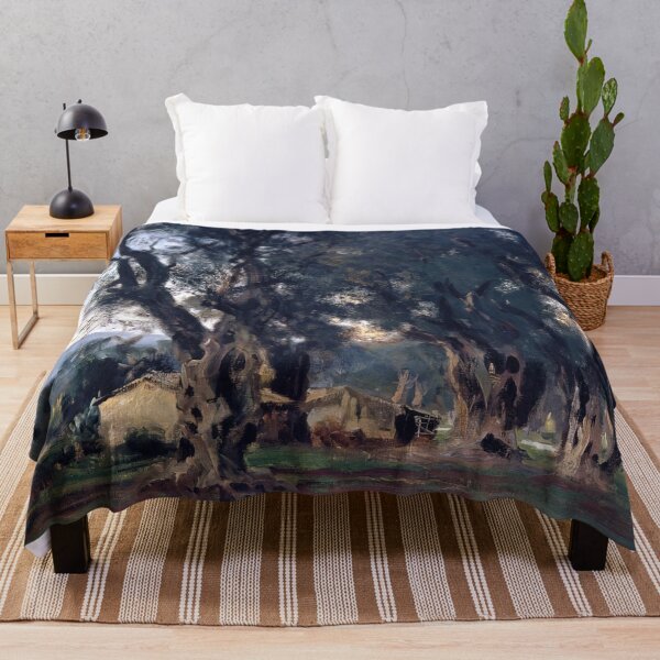Item preview, John Singer Sargent Olive Trees At Corfu - Vintage Botanical Mediterranean Wall Art Poster designed and sold by lanaverera.