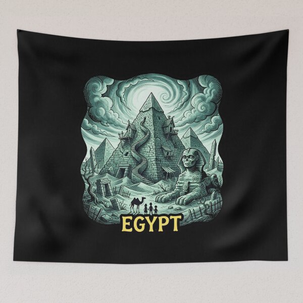 Item preview, Fantasy Egypt: Pyramids and Sphinx designed and sold by EdwinkOne.