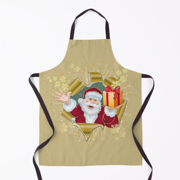 Item preview, Snowy Santa Surprise: 3D Gold Foil Christmas Pop-Out BISCOFF designed and sold by Art-PraveenRai.