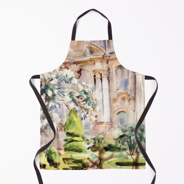 Item preview, John Singer Sargent Palace And Gardens, Spain - Classic Spanish Architecture Painting Art Print designed and sold by lanaverera.