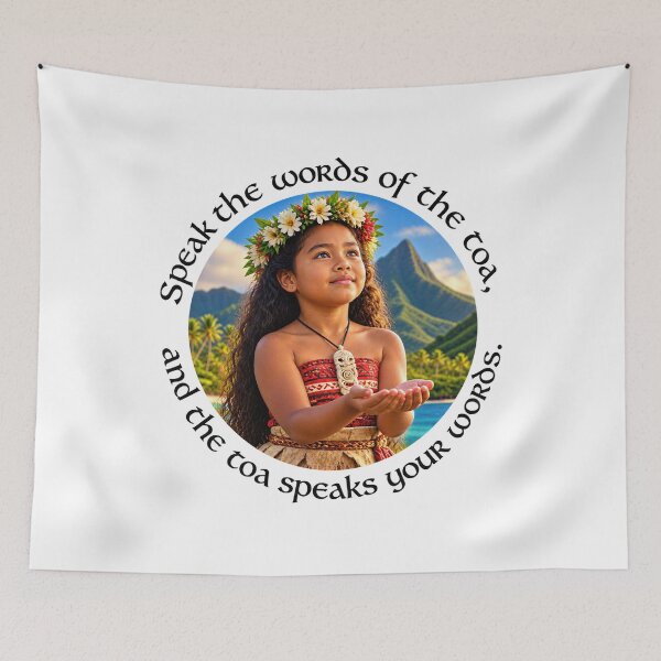 Item preview, Samoa Courage Chiasmus Proverb - Speak the words of the toa | Island Wisdom Art designed and sold by ShakaLife.org.