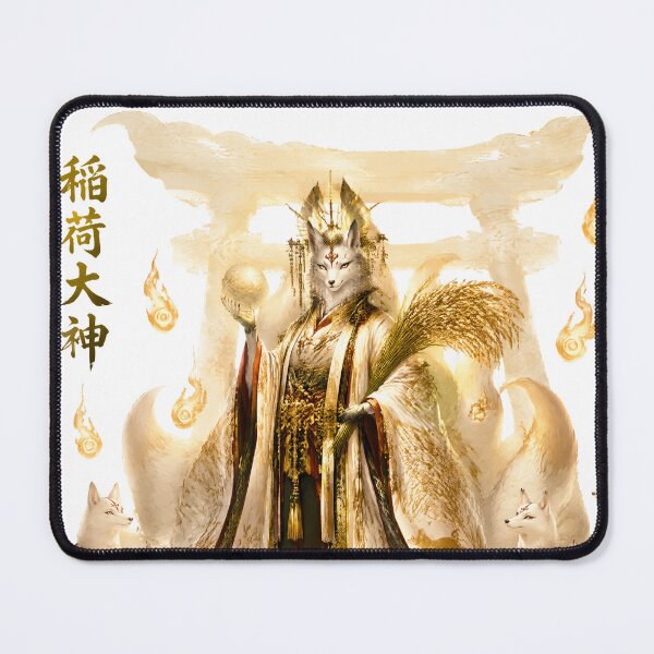 Item preview, Inari Ōkami Japanese God of Rice, Foxes & Prosperity | Kitsune Shrine Art designed and sold by kaxymax.