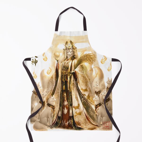 Item preview, Inari Ōkami Japanese God of Rice, Foxes & Prosperity | Kitsune Shrine Art designed and sold by kaxymax.