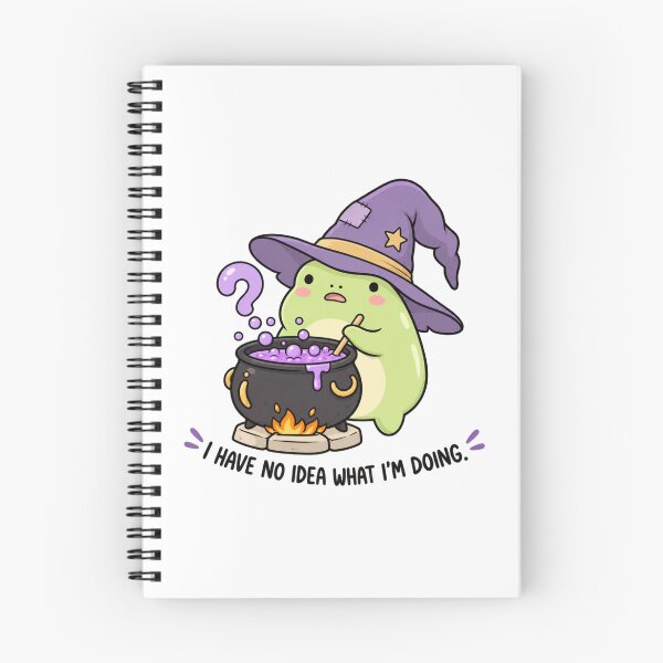 Item preview, Funny Frog Witch – I Have No Idea What I'm Doing, Cute Halloween designed and sold by MrDev.