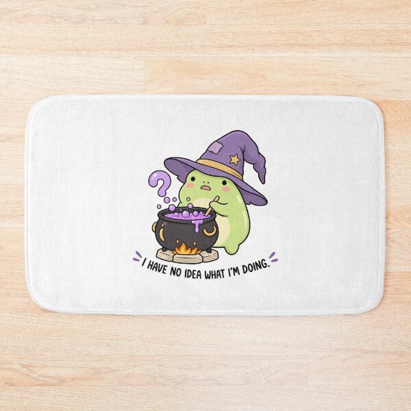 Artikelvorschau, Funny Frog Witch – I Have No Idea What I'm Doing, Cute Halloween entworfen und verkauft von MrDev.
