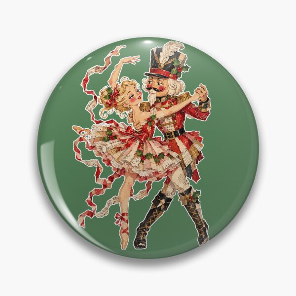 Artikelvorschau, Vintage-Weihnachtsballett „Nussknacker“ | Romantische Weihnachtstanz-Illustration entworfen und verkauft von TheStephanieRome.