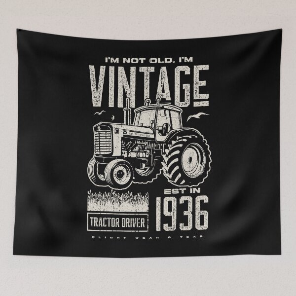 Item preview, Vintage Tractor Farmer Birthday Born In 1936 designed and sold by JRRTs.
