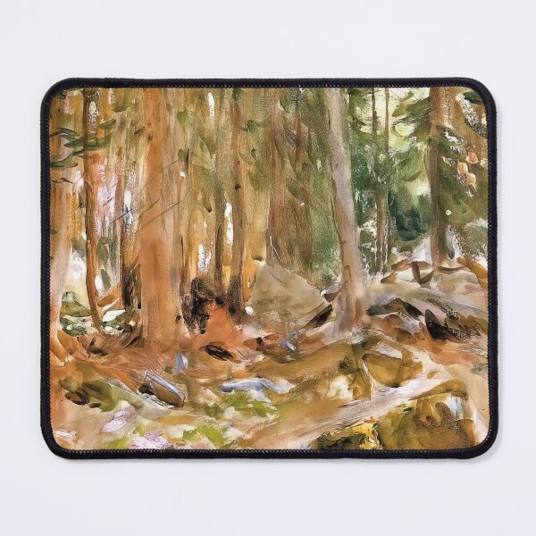 Item preview, John Singer Sargent Pine Forest - Vintage Nature Landscape Wall Art Poster designed and sold by lanaverera.