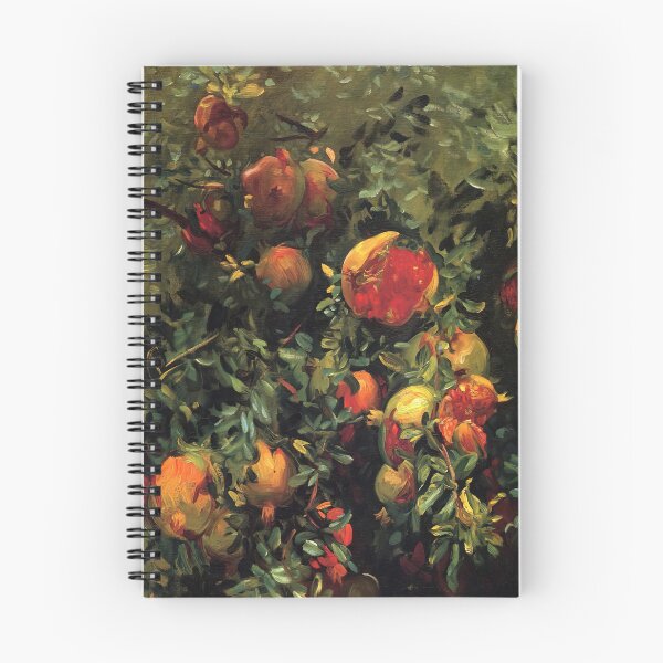 Item preview, John Singer Sargent Pomegranates, Majorca - Fine Art Botanical Fruit Exhibition Poster designed and sold by lanaverera.