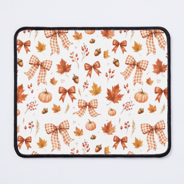 Item preview, Autumn Gingham Bow Pumpkin Pattern designed and sold by MOSIDRIP™.