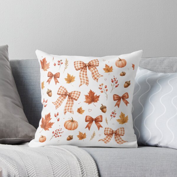 Item preview, Autumn Gingham Bow Pumpkin Pattern designed and sold by MOSIDRIP™.