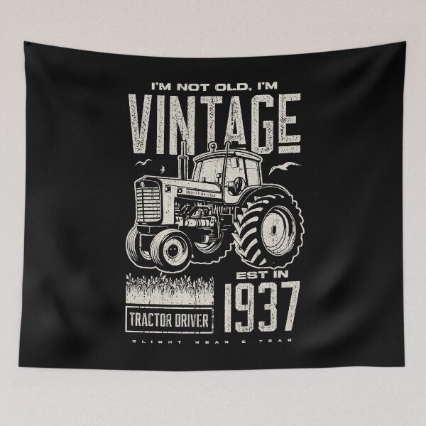 Item preview, Vintage Tractor Farmer Birthday Born In 1937 designed and sold by JRRTs.
