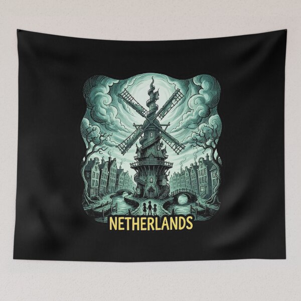 Item preview, Fantasy Netherlands: Dutch Windmill designed and sold by EdwinkOne.