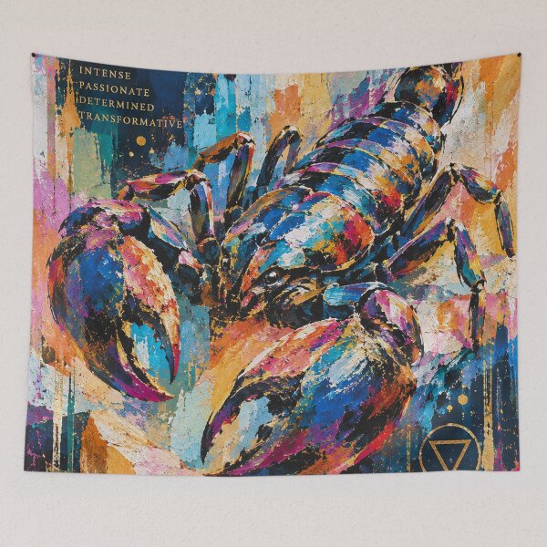 Item preview, Scorpio Zodiac Art Painting – Cosmic Astrology Design designed and sold by GalleryKauffeld.