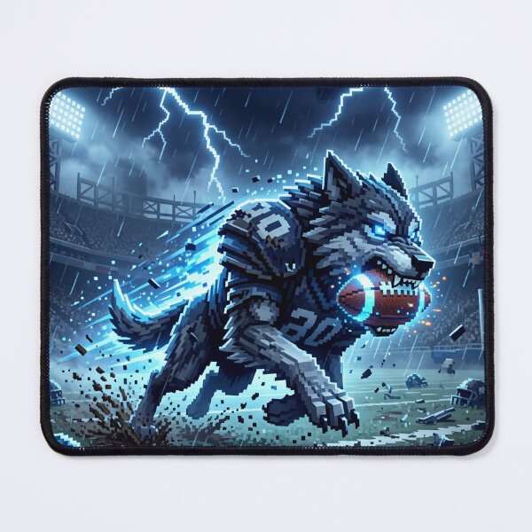 Item preview, Pixel art wolf | football player designed and sold by Pandora´s Box.