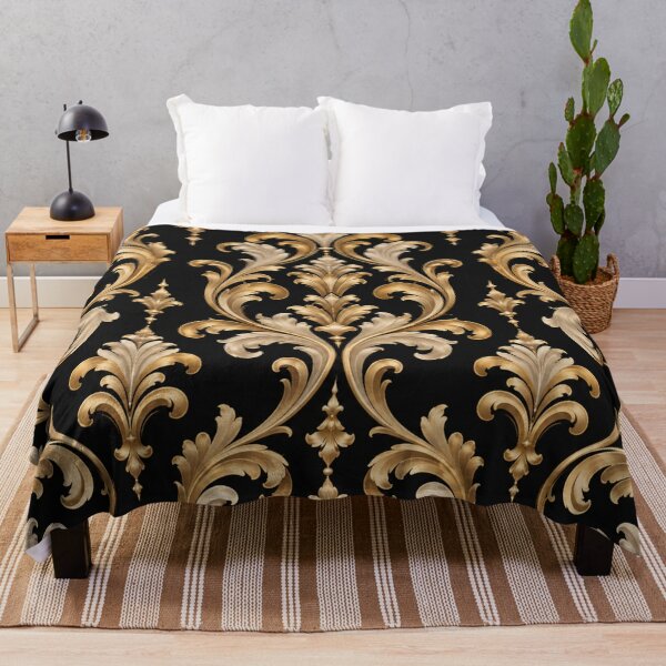 Aperçu de l'œuvre Rococo noir, avoine et or créée et vendue par DesignsByPrnces.