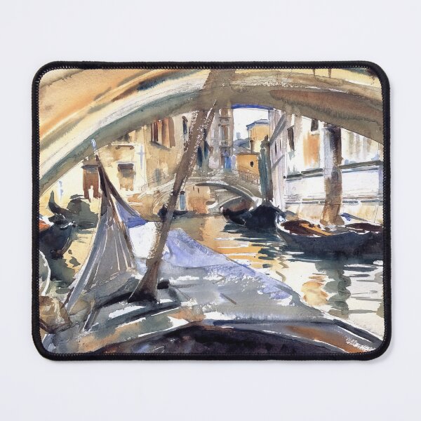 Item preview, John Singer Sargent Rio De Santa Maria Formosa - Classic Venetian Canal Painting Art Print designed and sold by lanaverera.