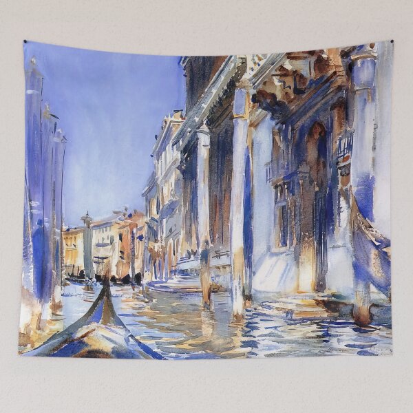 Item preview, John Singer Sargent Rio Dell Angelo - Vintage Venetian Cityscape Wall Art Poster designed and sold by lanaverera.