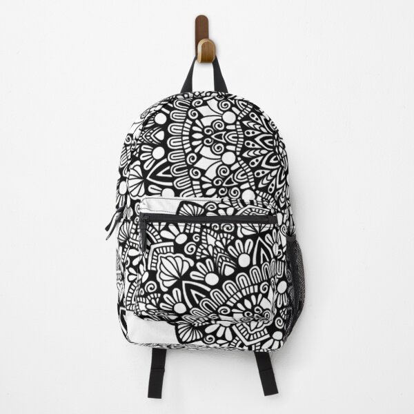 Item preview, Geometric Lotus Mandala - Sharp Intricate Monochrome Pattern designed and sold by FioreDiCiliegio.