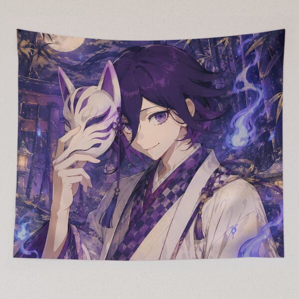Item preview, Kokichi Ouma Danganronpa Kitsune Moon Mystery designed and sold by mildaclairmo.