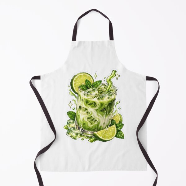 Item preview, Iced Matcha Lime Drink Sticker – Fresh Mint Green Aesthetic designed and sold by CoquetteLunaCo.