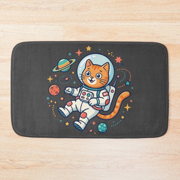 Item preview, Cute Orange Astronaut Cat Floating In Space designed and sold by AIG - Andrei Ilie Graphics.