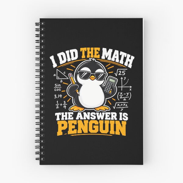 Item preview, I Did The Math The Answer Is Penguin Funny Teacher Student designed and sold by Photo-Sphere101.