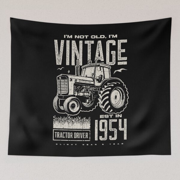 Item preview, Vintage Tractor Farmer Birthday Born In 1954 designed and sold by JRRTs.