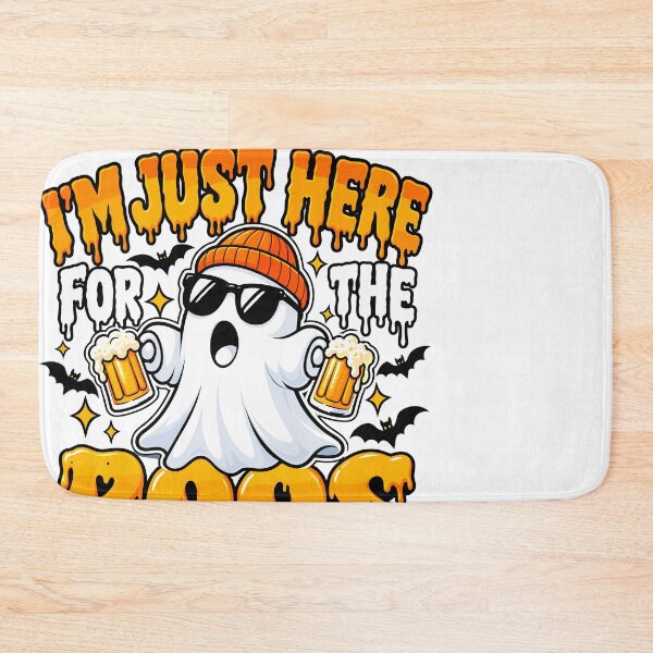Artikelvorschau, Funny Halloween Ghost I’m Just Here for the Boos Beer Design entworfen und verkauft von stmpdwrld.