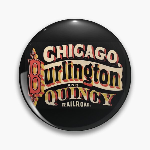 Item preview, Chicago, Burlington and Quincy Classic 1800s Logo designed and sold by Trains-and-Rail.