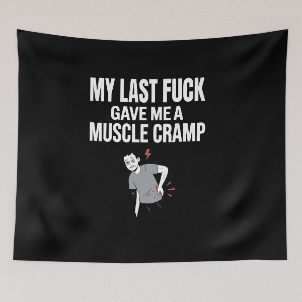 Item preview, Sarcastic Muscle Cramp Back Pain Humor designed and sold by AmeliaShirts.
