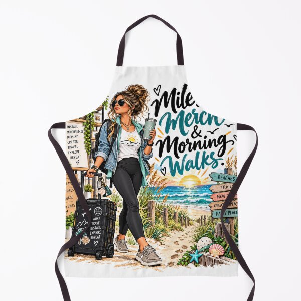 Item preview, Miles Merch & Morning Walks – Merchandiser Travel Life designed and sold by Searching ideas.