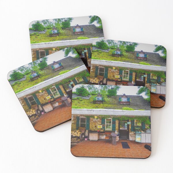 Item preview, Moss-Covered Country Kitchen Bakery Exterior in Fujimi, Nagano, Japan designed and sold by Pix4Japan.