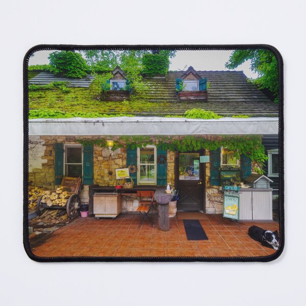 Item preview, Moss-Covered Country Kitchen Bakery Exterior in Fujimi, Nagano, Japan designed and sold by Pix4Japan.
