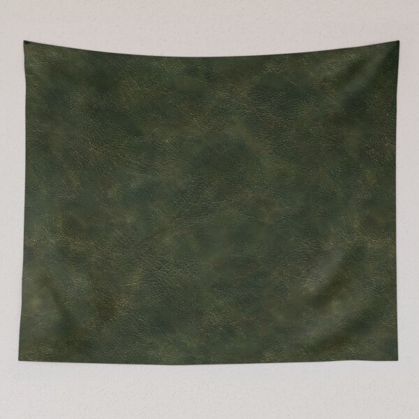 Aperçu de l'œuvre Motif à grain de cuir vieilli vert forêt vintage créée et vendue par Apex Designs.