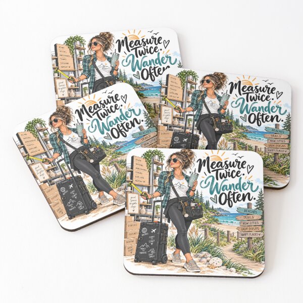 Item preview, Measure Twice Wander Often – Traveling Merchandiser designed and sold by Searching ideas.