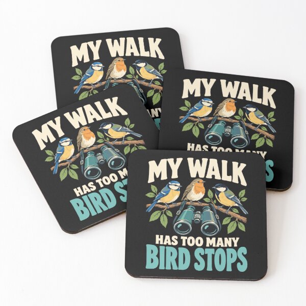 Item preview, Too Many Bird Stops Walking Humor designed and sold by Katalice Design.