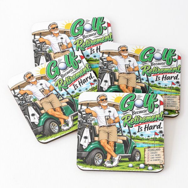 Item preview, Golf Because Retirement Is Hard – Funny Retired Golfer designed and sold by Searching ideas.