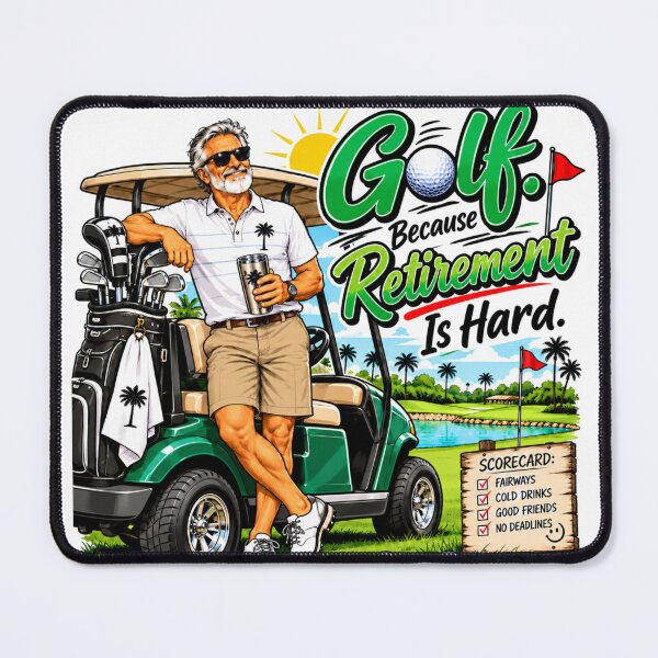 Item preview, Golf Because Retirement Is Hard – Funny Retired Golfer designed and sold by Searching ideas.