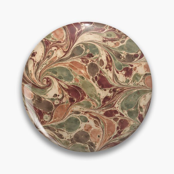 Item preview, Vintage Burgundy Sage Green Marbled Paper Swirl Pattern designed and sold by Apex Designs.