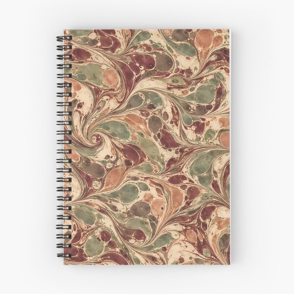 Item preview, Vintage Burgundy Sage Green Marbled Paper Swirl Pattern designed and sold by Apex Designs.