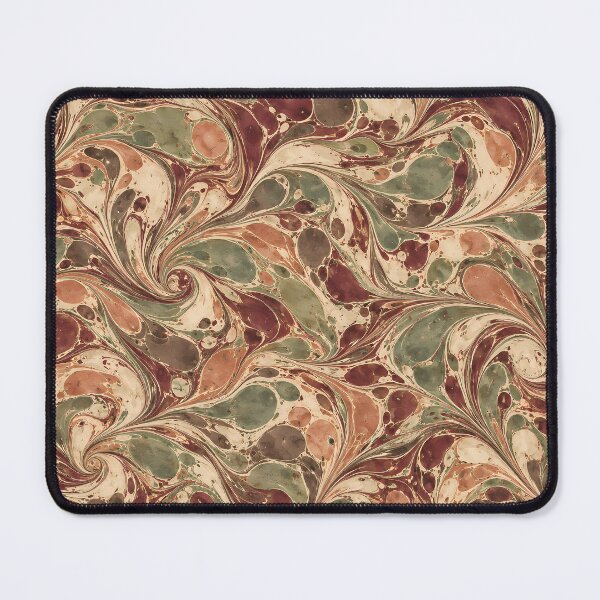 Item preview, Vintage Burgundy Sage Green Marbled Paper Swirl Pattern designed and sold by Apex Designs.