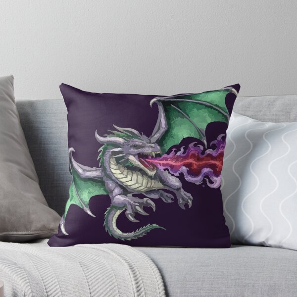 Item preview, Emerald Dragon Spitting Crimson Flames designed and sold by vivendulies.