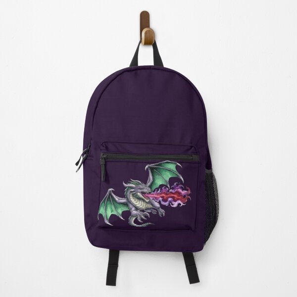 Item preview, Emerald Dragon Spitting Crimson Flames designed and sold by vivendulies.