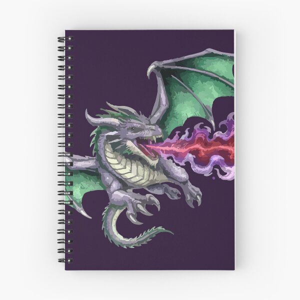 Item preview, Emerald Dragon Spitting Crimson Flames designed and sold by vivendulies.
